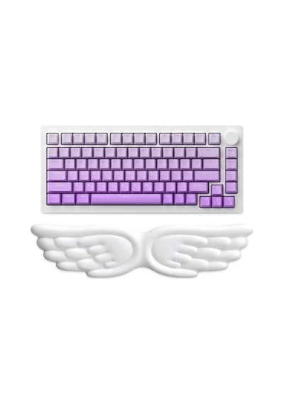 Kanat Şekilli Klavye Bilek Desteği Ergonomik Konforlu Memory Foam Kaymaz Taban Bilek Yastığı B