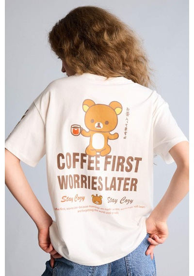 Defacto Rilakkuma Oversıze Bisiklet Yaka Baskılı Kısa Kollu Tişört H0262ax26smwt32 Beyaz-wt32 Defacto Rilakkuma Oversıze Bisiklet Yaka Baskılı Kısa Kollu Tişört H0262ax26smwt32 Beyaz-wt32