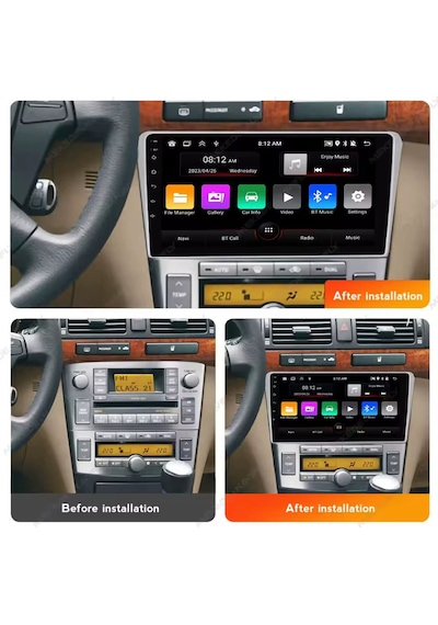 Toyota Avensis 2003-2008 Android Multimedya 4gb Ram/64gb Carplay 9inc Ips Ekran Park Kamerası  9"