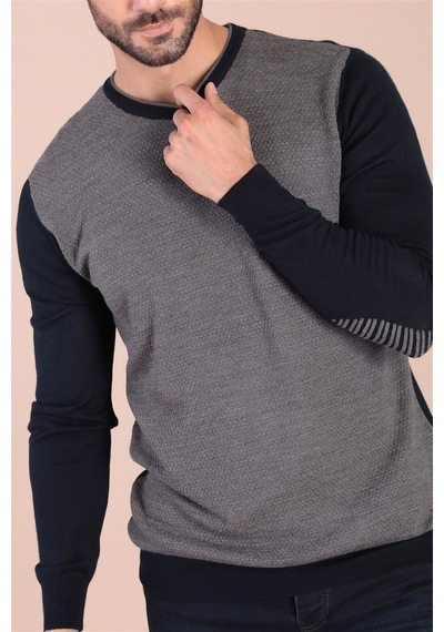 Ferraro Bisiklet Yaka Superfine Yün Kazak - Lacivert Lacivert (390466164) Lacivert
