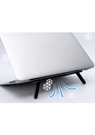 2 Kademeli Katlanabilir Ve Yapışkanlı Laptop Standı