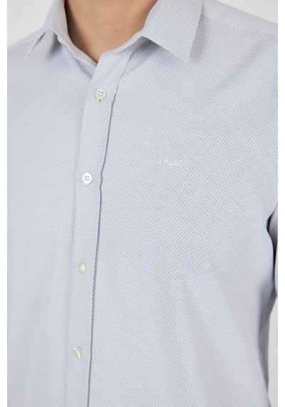 İmza Uzun Kol Desenli Armürlü Sert Yaka Cepsiz Pamuklu Classic Slim Fit Gömlek 1004250184 Siyah İmza Uzun Kol Desenli Armürlü Sert Yaka Cepsiz Pamuklu Classic Slim Fit Gömlek 1004250184 Siyah