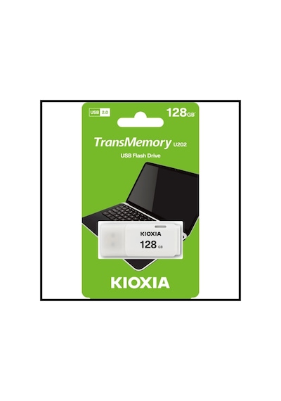 Kıoxıa U202 128gb Usb 2.0 Transmemory Flash Disk Beyaz