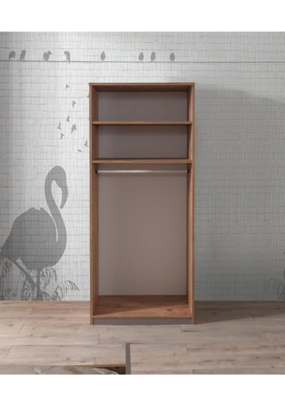 Ekonomik 2 Kapılı Gardırop Elbise Dolabı 80x53x180cm Ekonomik 2 Kapılı Gardırop Elbise Dolabı 80x53x180cm
