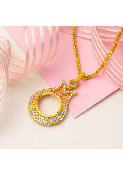 Lale Çeyrek Altın Çerçeveli Kolye KLCAS14K9583