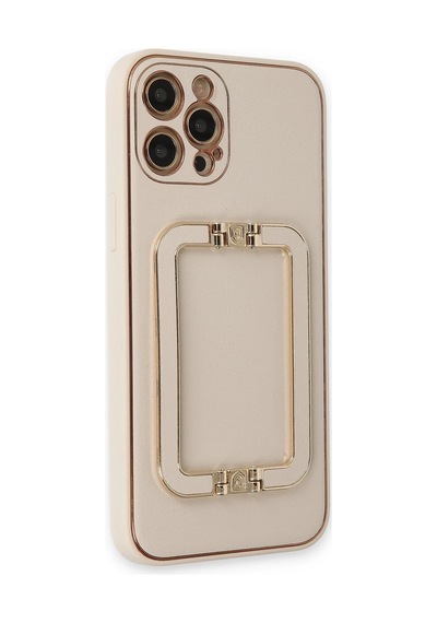 Newface - 863 - İphone 12 Pro Kılıf Coco Elit Kapak - Edntrend - - Gold