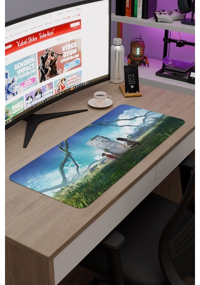 Suzume Anime V5 - 70x30 Xl Gaming Kauçuk Kaymaz Taban Mouse Pad Fare Altlığı