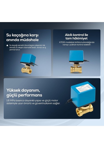 Su Vanası / Motorlu Otomatik Kapama 3/4" Dn20 Yerden Isıtma Ve Tesisat Uyumlu Xsmsv20 Diğer