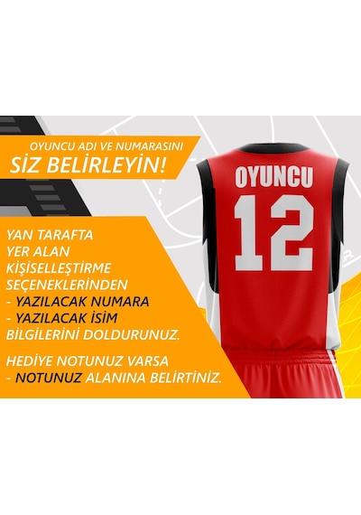 Acr Giyim Kişiye Özel Basketbol Forması - Dizayn : Klasik