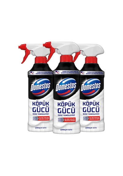 Domestos Köpük Gücü 450 Ml Derz Temizleyici Ters Kullanılabilir Şişe X3 Diğer