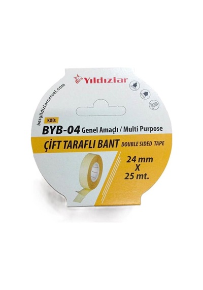 Yıldızlar Byb-04 Çift Tarafli Filmik Bant 24 Mm 25 Mt
