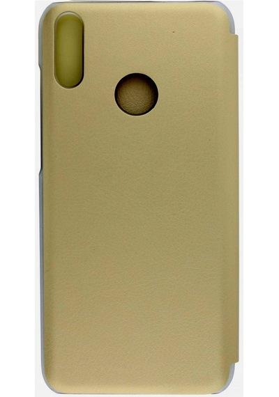 Huawei Y6 2019 Yarım Cam Kapaklı Kılıf Gold