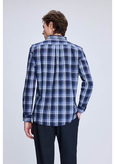 Hatemoğlu Lacivert Slim Fit Kareli Düğmeli Yaka Uzun Kollu Pamuklu Gömlek 19151010014a 784 1964075 Lacivert Hatemoğlu Lacivert Slim Fit Kareli Düğmeli Yaka Uzun Kollu Pamuklu Gömlek 19151010014a 784 1964075 Lacivert