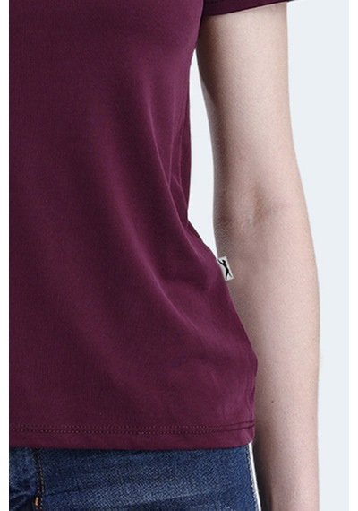 Slazenger Paytons 3 Lü Set Kadın Tişört Ekru - Bordo - Antrasit