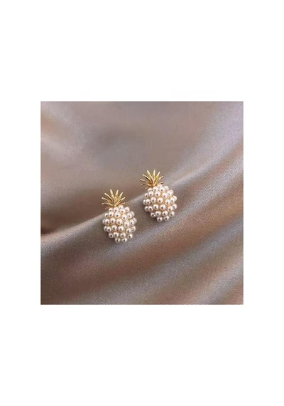 İncili Gold Ananas Küpe İnci Ananas - 637083631 İnci Ananas - 637083631 İnci Ananas