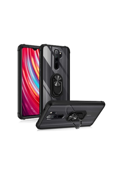 Xiaomi Redmi Note 8 Pro Kilif Standli Yüzüklü Mola Silikon Kapak 392711799