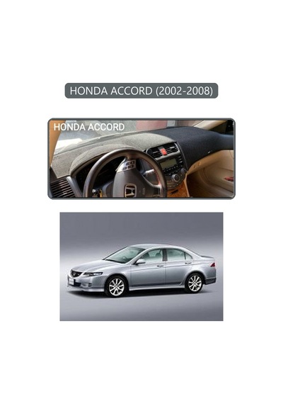 Honda Accord 2002-2008torpido Koruma Halısı Gri Kenar