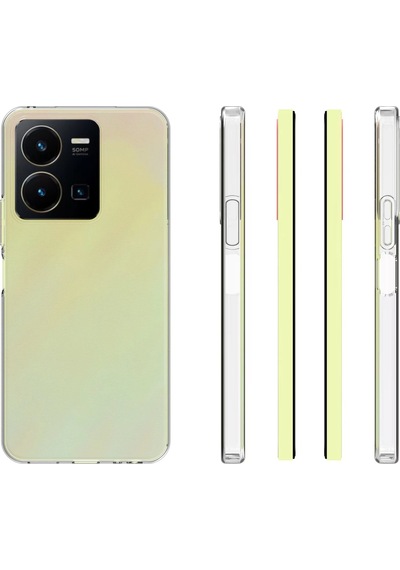 Zore Vivo Y35 Kılıf Msra Süper Silikon Kapak - Renksiz Renksiz
