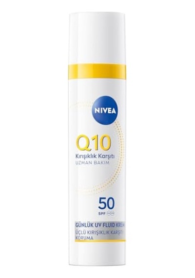 Nıvea Spf50 Q10 Kırışıklık Karşıtı Gündüz Yüz Bakım Kremi 40ml,nemlendirici,makyaj Bazı,tüm Cilt Tonları