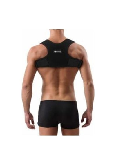 Yeni Nesil Dik Duruş Korsesi Kamburluk Önleyici Terletmez Korse Unisex Siyah