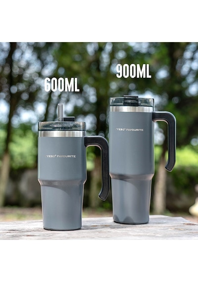 Tyeso Maxus Mug Vakumlu Çift Duvarlı Isı Yalıtımlı Pipetli 600 Ml Renkli