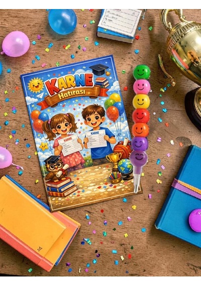 Karne Hediyesi 10 Set Kurşun Kalem Ve Tebrik Kartı