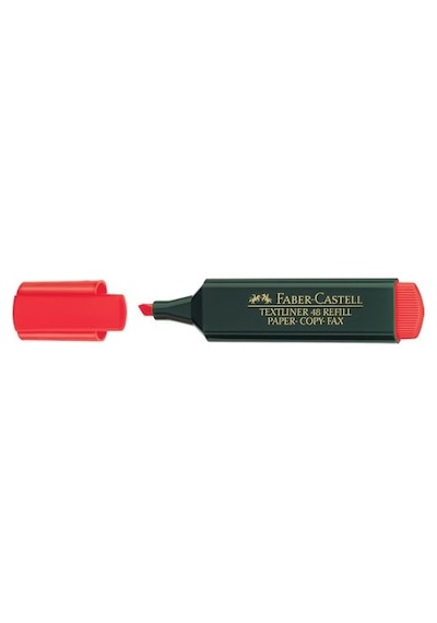 Faber-Castell Fosforlu Kalem 1548 Kırmızı