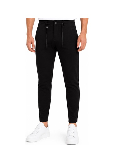 Hzr Wear Erkek Jogger Pantolon Esnek Kumaş Likralı Slim Fit Bağcıklı Siyah