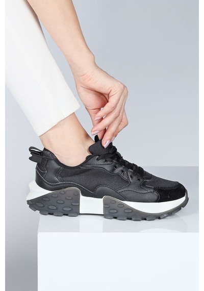 Jump 29780 Siyah Kadın Sneaker Günlük Spor Ayakkabı Siyah