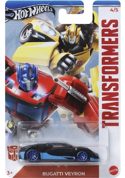 Hot Wheels Film Arabaları Özel Seri Hrv61 Transformers Bugatti Veyron Çok Renkli