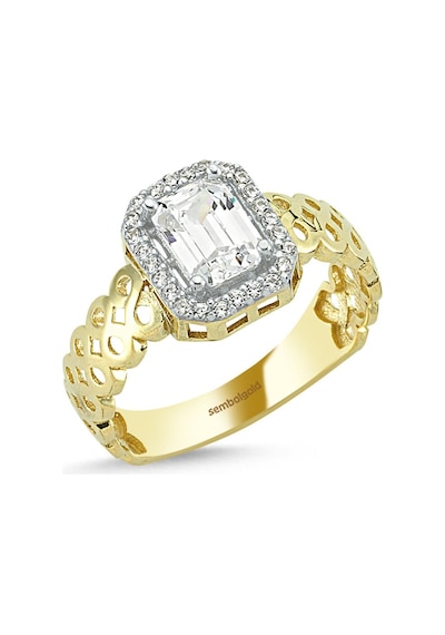 Altın Baget Yüzük Gold Sonsuzluk Tasarım 0,70 Karat 416290747