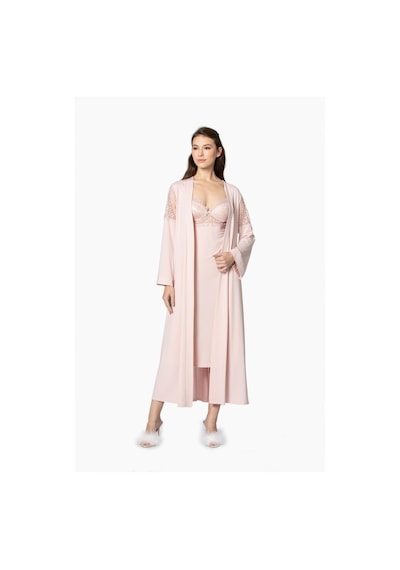 Pierre Cardin Penye Gecelik Sabahlık Pijama Takım Şort Takım 6'lı Gelin Çeyiz Seti - 5045 001