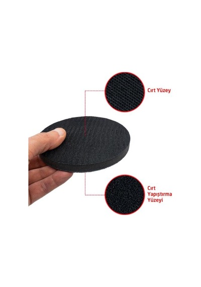 Rox Wood 0182 Cırt Disk Zımpara Taban İçin Sünger Ara Ped 115 MM