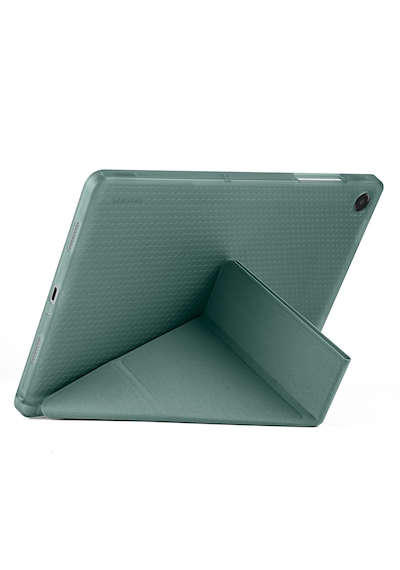 Samsung Galaxy Uyumlu Tab A11 Plus Kılıf Tri Folding Kalem Bölmeli Katlanabilir Standlı Pu Deri Yumuşak Kapak