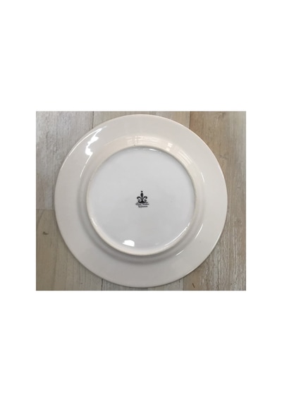 Haliç 6 Kişilik Porselen Pasta Tatlı Tabağı Seti - 20cm Mavi