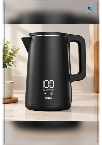 Su Isıtıcı 1.8l 1500w Dijital Kablosuz Dokunmatik Ekranlı Kettle