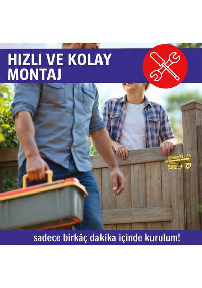 Kelebek Sürgü Küçük Kapı Pencere Sürgüsü Mavzer Kilit Metal Sürgü Vida Dahil