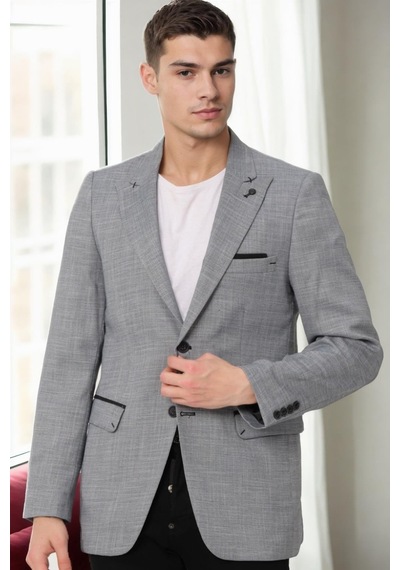 C8058 Dewberry Erkek Ceket-gri