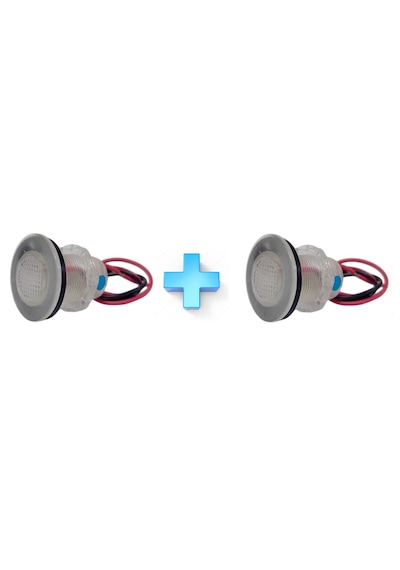 2'li Tekne Merdiven Lambası. 12v. Kabin Lambası. Beyaz Led Beyaz