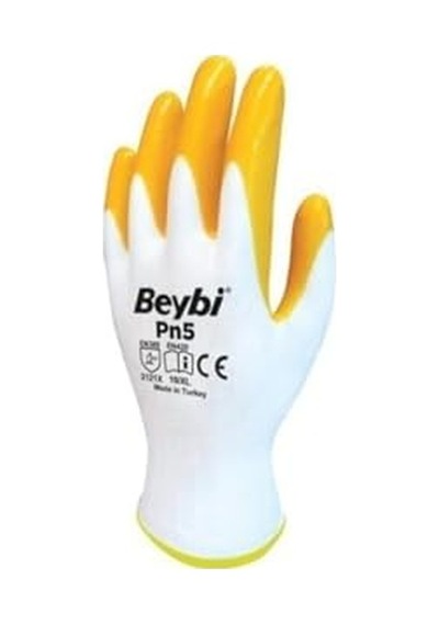 Sarı Nitril Iş Eldiveni 3 Çift