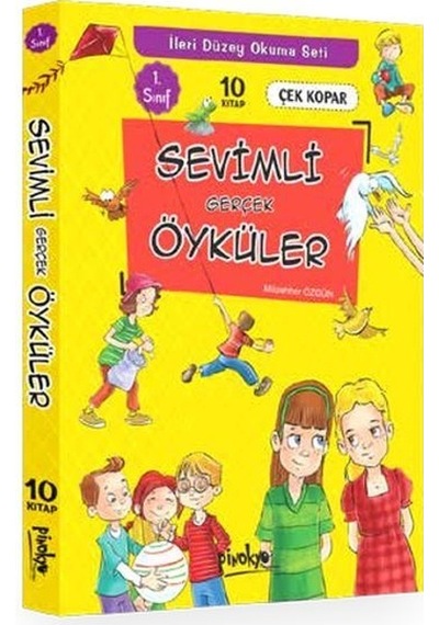 1. Sınıf Sevimli Gerçek Öyküler Seti 10 Kitap Takım- Pinokyo