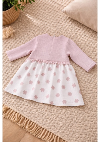 Uğur Bebe Birinci Pamuk Bolero Modeli Kız Bebek Penye Elbise Çiçek Desenli Şık Günlük & Özel Gün Pudra Pudra Uğur Bebe Birinci Pamuk Bolero Modeli Kız Bebek Penye Elbise Çiçek Desenli Şık Günlük & Özel Gün Pudra Pudra