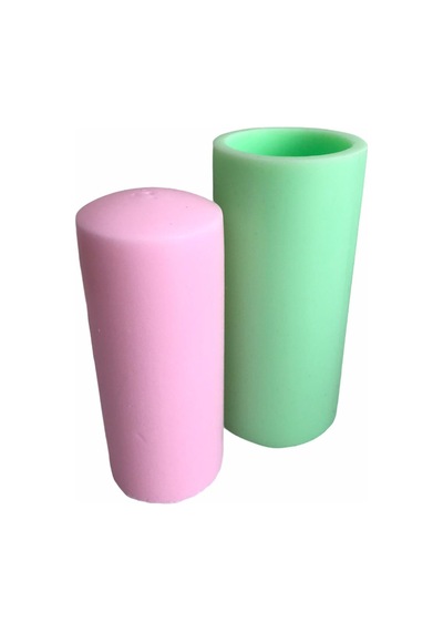 Silikon Mum Kalıbı Silindir 15 Cm Renksiz