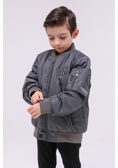 Benitto Kids Erkek Çocuk Mevsimlik Yağmurluk Ceket 51294-gri Gri