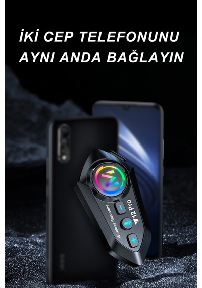 Wearfitpro Y12 Pro İntercom Bluetooth Motosiklet Kask Kulaklığı İntercom Kulaklık