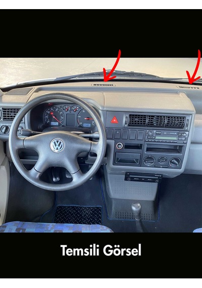 Kushkafa Vw Transporter T4 Ön Cam Buğu Izgarası Sağ Sol Takım Ön Cam Kalorifer Menfezi 701819071 / 701819072 Siyah