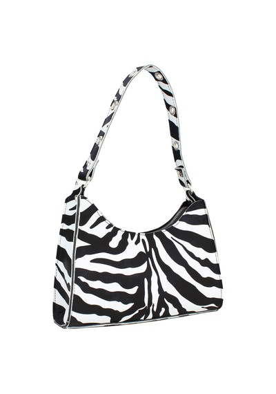 Housebags Kadın Zebra Desenli Baguette Çanta 195 Zebra Desenli