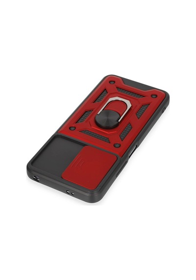 Uryport Xiaomi Redmi Note 12 5g Kılıf Pars Lens Yüzüklü Silikon - Kırmızı