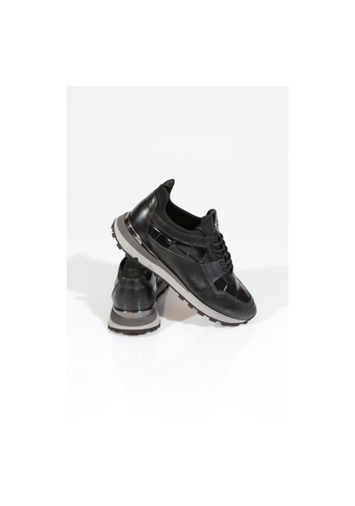 Dgn 6106 Erkek Bağcikli Sneakers Ayakkabi Siyah