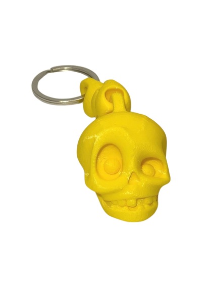 3d Kuru Kafa Anahtarlık - Sarı